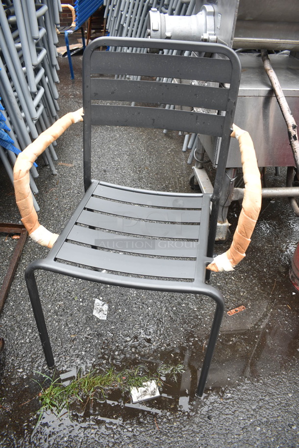 25 BRAND NEW! BFM Seating Vista Outdoor / Indoor Stackable Chair w/ Arm Rests. 25 Times Your Bid! - Image 3 of 4
