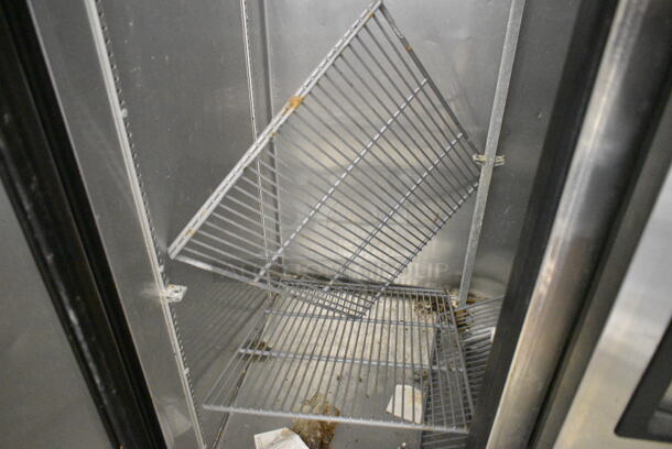 2017 True T-35 Stainless Steel Commercial 2 Door Reach In Cooler w/ Poly Coated Racks. 115 Volts, 1 Phase. Tested and Working! - Image 8 of 9