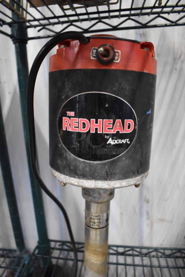 Adcraft Metal Commercial Countertop Electric Powered Redhead Glass Washer. 115 Volts, 1 Phase. 8x13x19 - Image 2 of 5