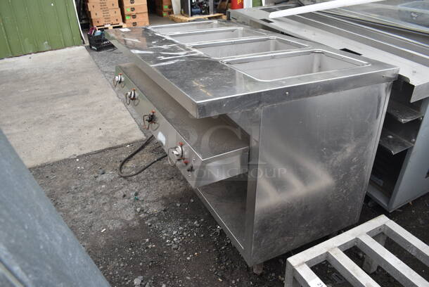 Stainless Steel Commercial Electric Powered 4 Bay Steam Table. 208/240 Volts, 1 Phase.  - Image 3 of 8