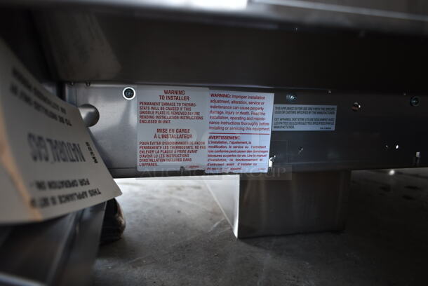 BRAND NEW SCRATCH AND DENT! LATE MODEL! Garland 372GT60GT60N Stainless Steel Commercial Countertop Natural Gas Powered Flat Top Griddle. - Image 9 of 10