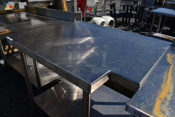 Stainless Steel Table w/ Stainless Steel Under Shelf. 40x33x36 - Image 3 of 3
