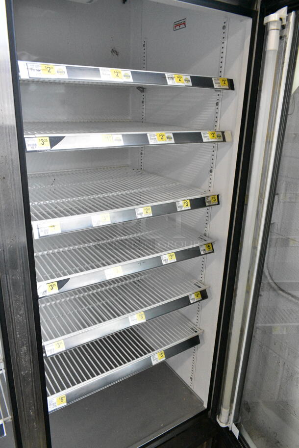 True GDM-49 Metal Commercial 2 Door Reach In Cooler Merchandiser w/ Poly Coated Racks. 115 Volts, 1 Phase. Tested and Working! - Image 3 of 4