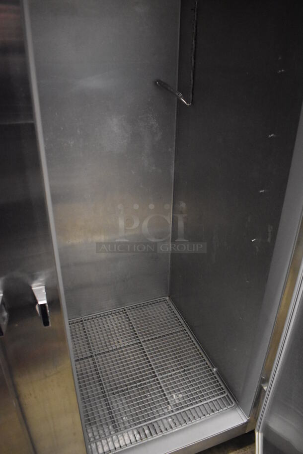 Continental 2RE Stainless Steel Commercial 2 Door Reach In Cooler on Commercial Casters. 115 Volts, 1 Phase. 57x34x82. Tested and Working! - Image 4 of 6