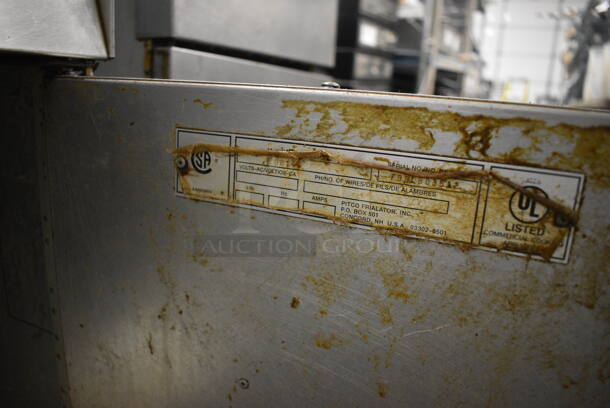 Pitco Frialator Model BB14G Stainless Steel Commercial Floor Style Dumping Station w/ Left Side Splash Guard and Basket on Commercial Casters. 16x31.5x47 - Image 5 of 5