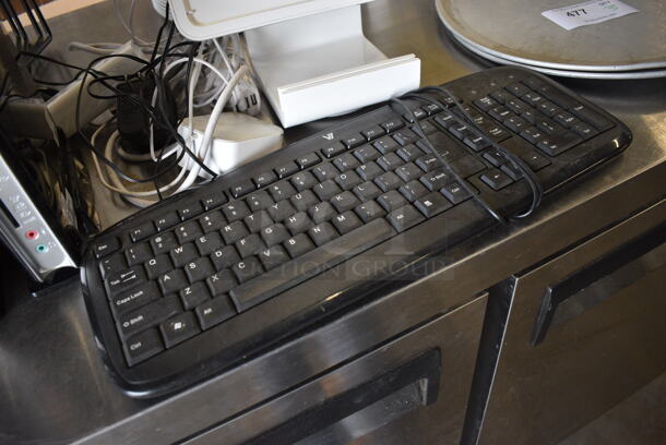 ALL ONE MONEY! Lot of Square POS Monitor Stand and Black Keyboard!  - Image 3 of 3