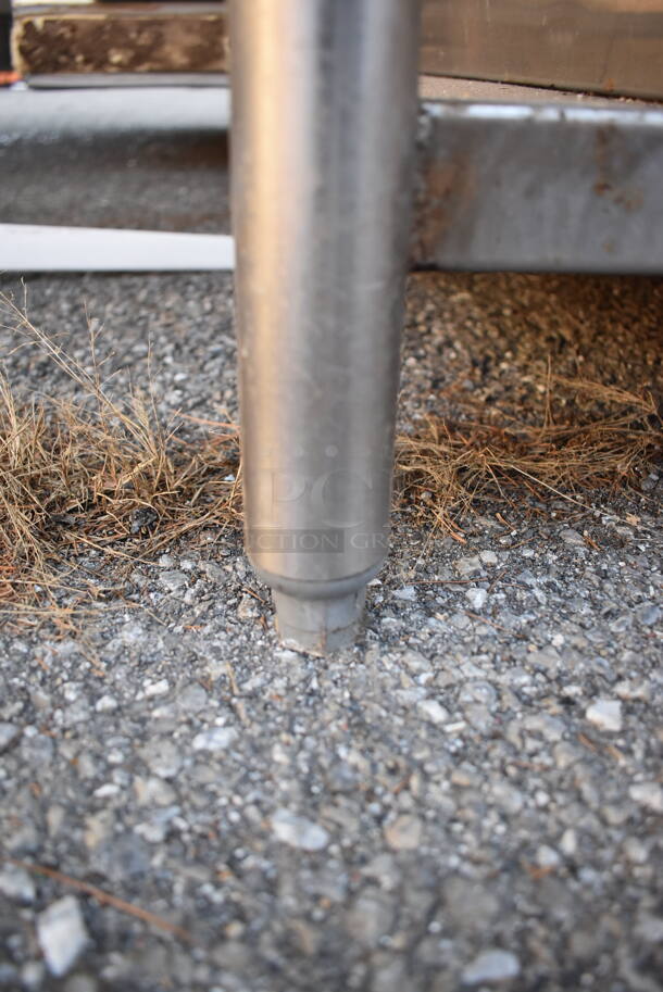 Stainless Steel Table w/ Back Splash and Under Shelf. 84x36x41 - Image 5 of 5