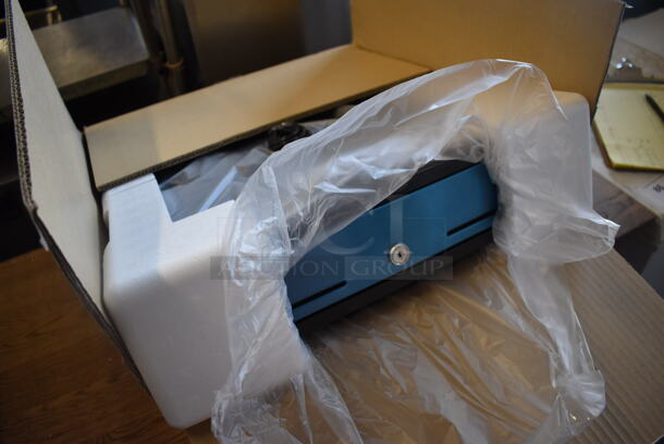 BRAND NEW IN BOX! Metal Cash Drawer. 16x16.5x4 - Image 2 of 4