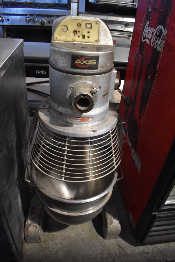 Axis M-30 Metal Commercial 30 Quart Planetary Dough Mixer w/ Stainless Steel Mixing Bowl and Bowl Guard. 110 Volts, 1 Phase. 21x24x45. Tested and Powers On - Image 2 of 8