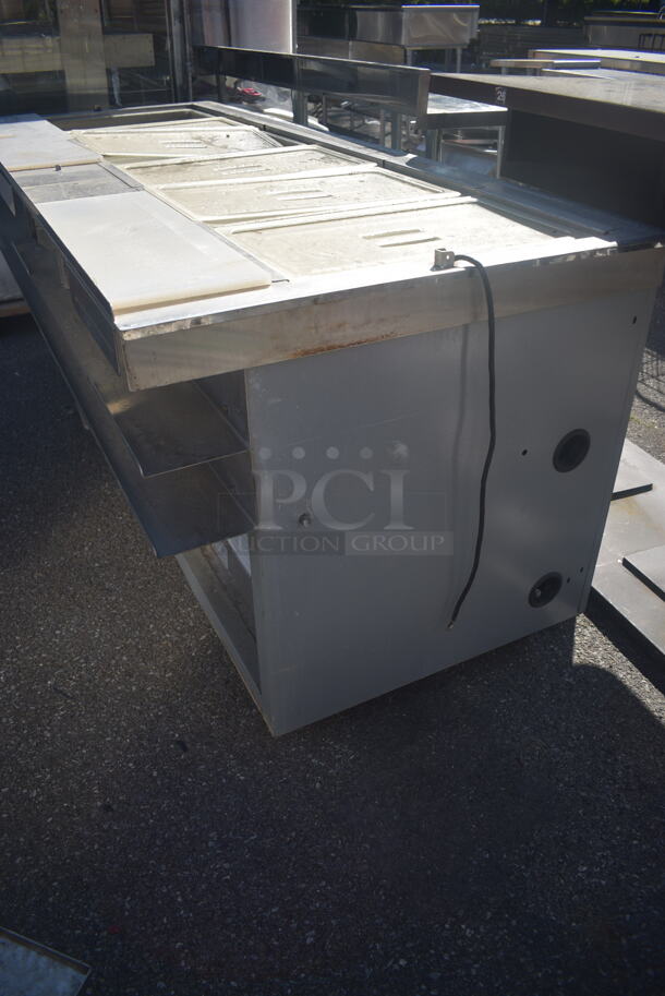 Duke SUB-FC-206-RT Commercial Stainless Steel Hot Food Table With 6 Wells, Plastic Lids And Two Undershelves And Storage Shelf. 115-240 Volt 1 Phase - Image 11 of 12