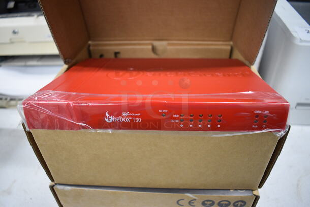 2 BRAND NEW IN BOX! WatchGuard Firebox T30. 9.5x7x1. 2 Times Your Bid!