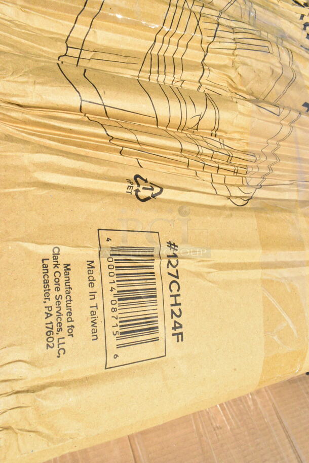 26 BRAND NEW Boxes Including 127CH4F Choice 24 oz. Clear RPET Tall Hinged Deli Container - 200/Case, 2 Box 127CH24F Choice 24 oz. Clear RPET Tall Hinged Deli Container - 200/Case, 500LDOME Choice 9 oz., 12 oz., 16 oz., 20 oz., 24 oz. Clear Dome Lid with 1" Hole - 1000/Case, 245CB12WHITE Choice 12" x 12" x 2" White Customizable Corrugated Plain Pizza Box - 50/Bundle, 245CB12PLN Choice 12" x 12" x 2" Kraft Customizable Corrugated Plain Pizza Box - 50/Case, 346BKFSNSPM Choice Medium Weight Black Wrapped Plastic Cutlery Set with Napkin and Salt and Pepper Packets - 250/Case, 500LFLAT Choice Clear Flat Lid with Straw Slot - 9, 12, 16, 20, and 24 oz. - 1000/Case, 760IC12W Choice 12 oz. White Paper Frozen Yogurt / Food Cup - 1000/Case. 26 Times Your Bid!  - Image 4 of 12