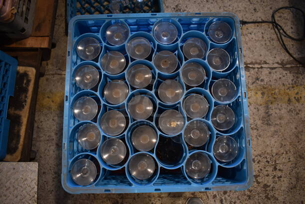 ALL ONE MONEY! Lot of 10 Dish Caddies on Dish Caddy Dolly w/ Various Glasses Including Beverage Glasses and Stemmed Glasses - Image 4 of 12