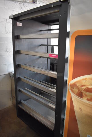 Vulcan 1013776 Metal Commercial Bakery Bagel Pastry Display Rack on Commercial Casters. 120 Volts, 1 Phase. 39x36x76