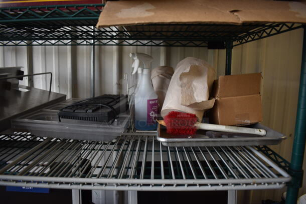ALL ONE MONEY! Lot of Various Items Including Metal Pieces, Poly Rack and Paper Towels! - Image 3 of 5
