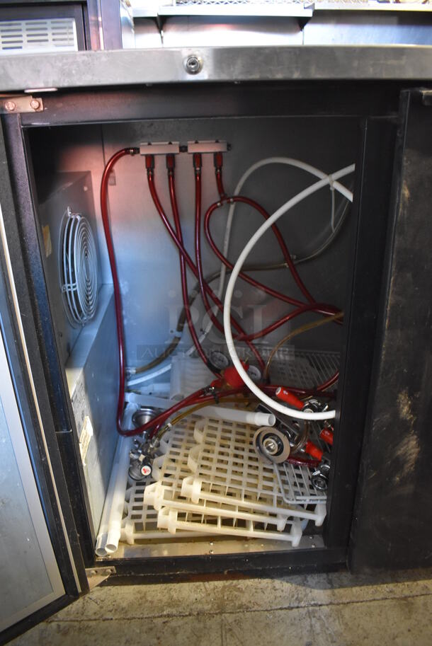 2015 Micro Matic MDD-78 Stainless Steel Commercial Direct Draw Kegerator w/ 2 Beer Towers and 4 Couplers. 115 Volts, 1 Phase. 80x28x51. Tested and Working! - Image 6 of 10