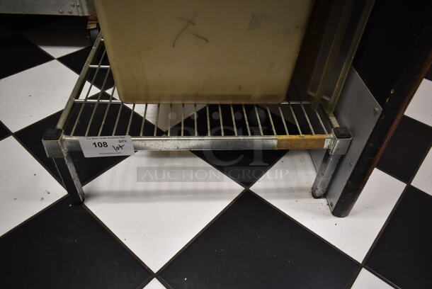 Chrome Finish Wire Dunnage Rack w/ Contents Including Poly Bins. (ice room) - Image 4 of 4