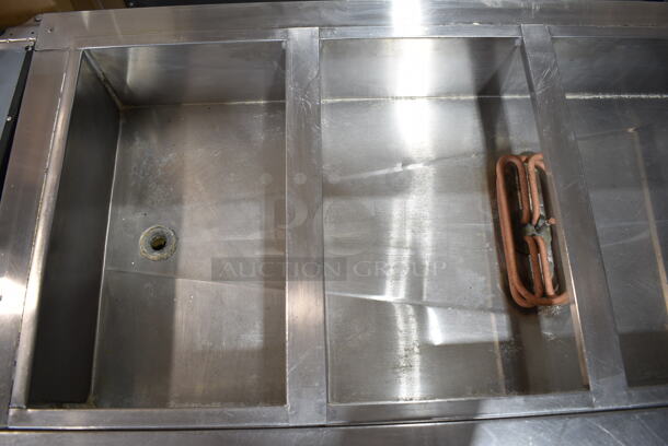 Stainless Steel Commercial Electric Powered Steam Table w/ 2 Under Shelves.  - Image 4 of 5