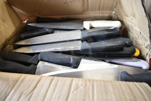 60 SHARPENED Stainless Steel Knives Including Chef Knives. 60 Times Your Bid!  - Image 1 of 8
