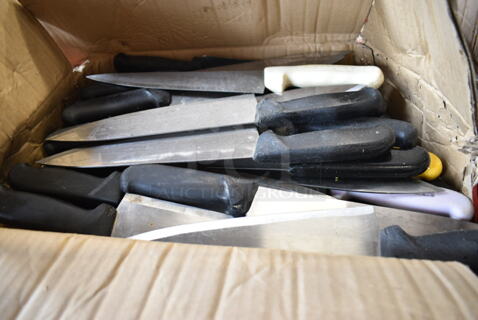 60 SHARPENED Stainless Steel Knives Including Chef Knives. 60 Times Your Bid! 