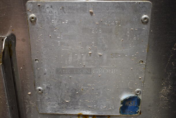 BKI FKM-F Stainless Steel Commercial Floor Style Pressure Fryer on Commercial Casters. 208 Volts, 3 Phase.  - Image 8 of 8