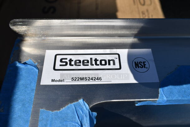 BRAND NEW SCRATCH AND DENT! Steelton 522MS24246 24" x 24" x 6" 16 Gauge 304 Stainless Steel One Compartment Floor Mop Sink - Image 3 of 3