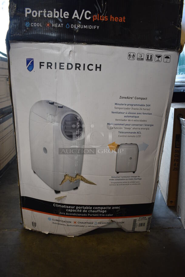 IN ORIGINAL BOX! Friedrich ZoneAire P12SA Portable Air Conditioner plus Heat. 22x12x24 - Image 2 of 3