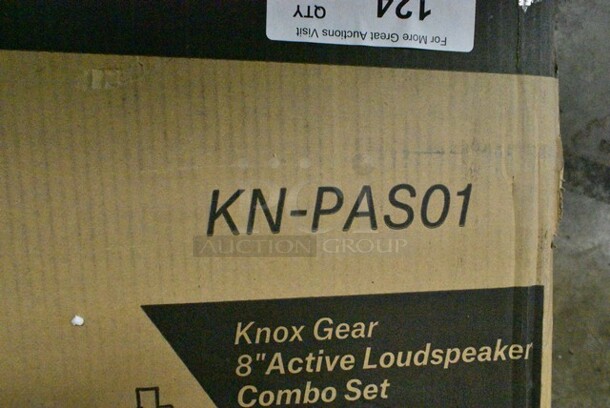 IN ORIGINAL BOX! KnoxGear KN-PAS01 8" Active Loudspeaker Combo Set.  - Image 4 of 4