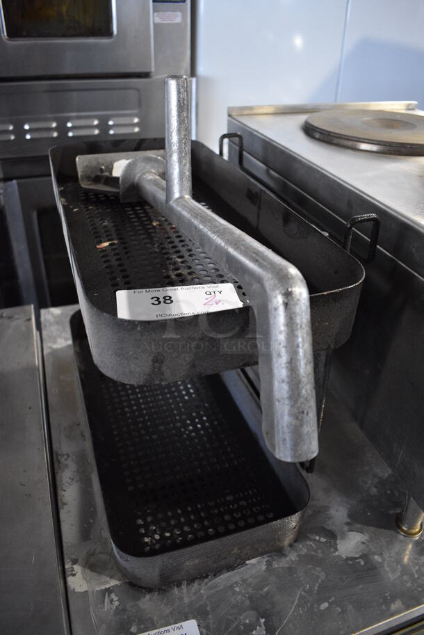 2 Various Metal Items; Scraper and 2 Tier Rack. 18x10x14, 20". 2 Times Your Bid! - Image 2 of 4
