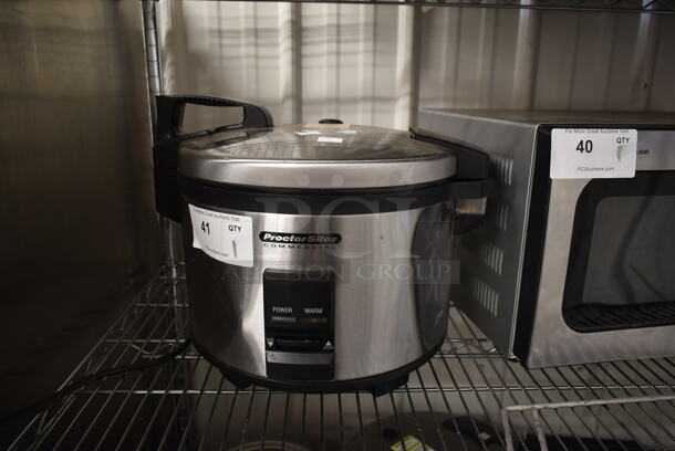 Proctor Silex 37540 Stainless Steel Commercial Countertop Rice Cooker. 120 Volts, 1 Phase. Tested and Working!