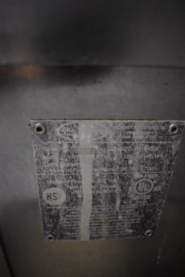 Olde Hickory Stainless Steel Commercial Natural Gas Powered 7 Spit Rotisserie Oven on Commercial Casters. 45x23x75 - Image 9 of 10