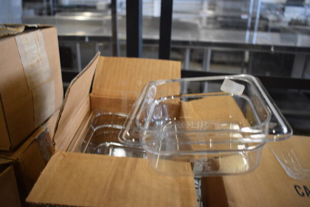 ALL ONE MONEY! Lot of 6 Cambro Clear Poly 1/6 Size Drop In Bins! 1/6x2 - Image 3 of 4