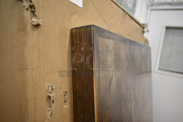 BRAND NEW IN BOX! Lancaster Table & Seating 30"x60" Solid Wood Reclaimed Wood Butcher Block Tabletop. - Image 3 of 5
