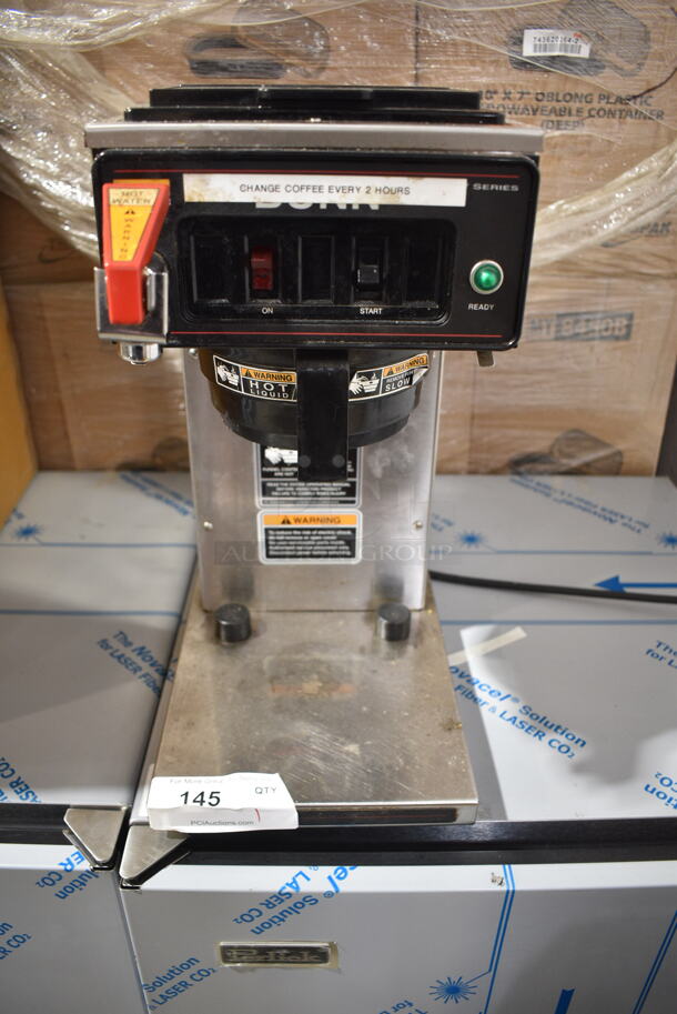 2016 Bunn CWTF-TC Stainless Steel Commercial Countertop Coffee Machine w/ Hot Water Dispenser and Poly Brew Basket. 120 Volts, 1 Phase.  - Image 1 of 6