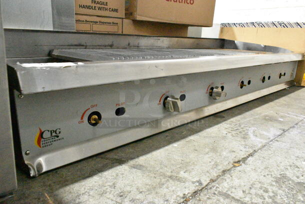 BRAND NEW SCRATCH AND DENT! 2023 Cooking Performance Group CPG 351CRCPG72NL Stainless Steel Commercial Countertop 72" Gas Radiant Charbroiler. Missing Grates. 240,000 BTU - Image 3 of 7