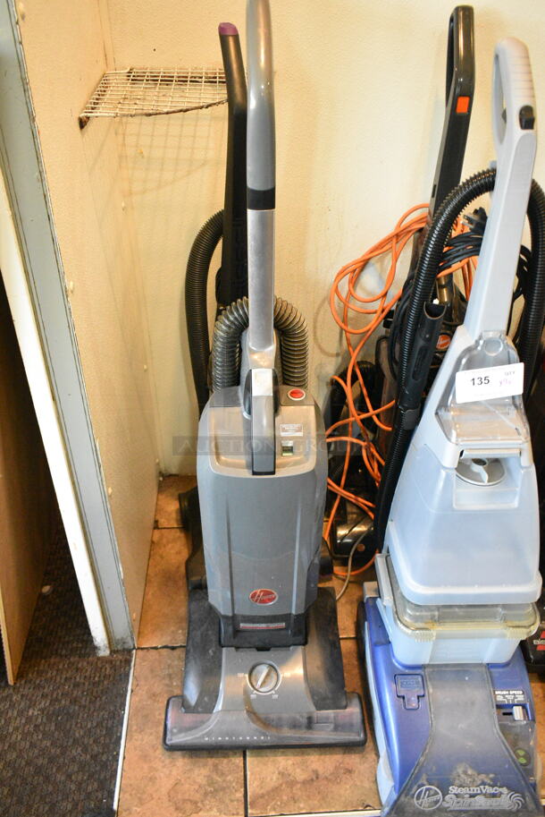 9 Various Items Including 6 Vacuum Cleaners, 2 Manual Sweepers and 1 Broom. 9 Times Your Bid! This Unit Was In Working Condition When the Restaurant Closed. (booth room)  - Image 3 of 8