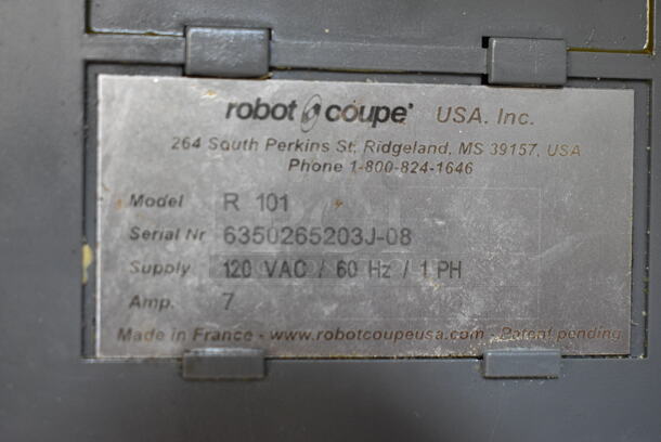 Robot Coupe R 101 Metal Commercial Countertop Food Processor Base. 120 Volts, 1 Phase. Tested and Working! - Image 3 of 3