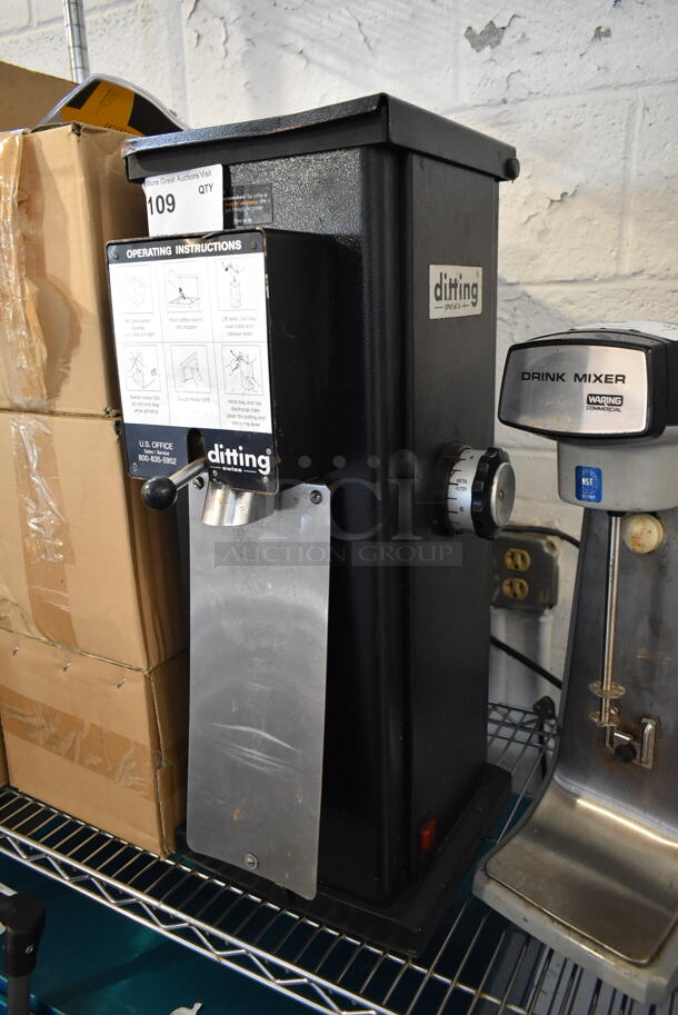 Ditting KR 1293 Metal Commercial Countertop Coffee Bean Grinder. 120 Volts, 1 Phase. Tested and Working!
 - Image 2 of 10