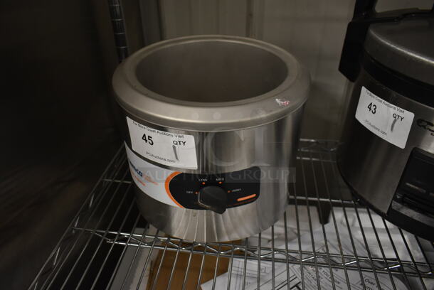 2023 Nemco 6100A Stainless Steel Commercial Countertop Soup Kettle Food Warmer. 120 Volts, 1 Phase. Tested and Working!