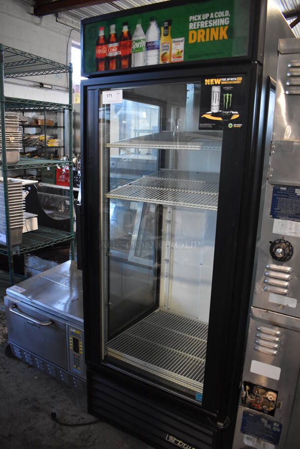 2013 True GEM-26 ENERGY STAR Metal Commercial Single Door Reach In Cooler Merchandiser w/ Poly Coated Racks. 115 Volts, 1 Phase. 30x30x79. Tested and Working! - Image 2 of 5