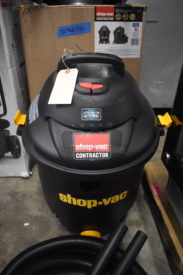 BRAND NEW IN BOX! Shop-Vac 9627106 12 Gallon 5.5 Peak HP Polyethylene Wet / Dry Vacuum with Tool Kit. 17x17x28. Tested and Working! - Image 2 of 7