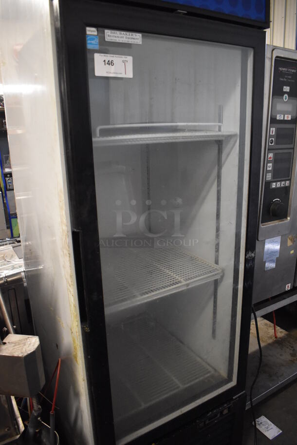 2015 Migali C-23RM Metal Commercial Single Door Reach In Cooler Merchandiser. 115 Volts, 1 Phase. 27x32x81. Tested and Working! - Image 3 of 5