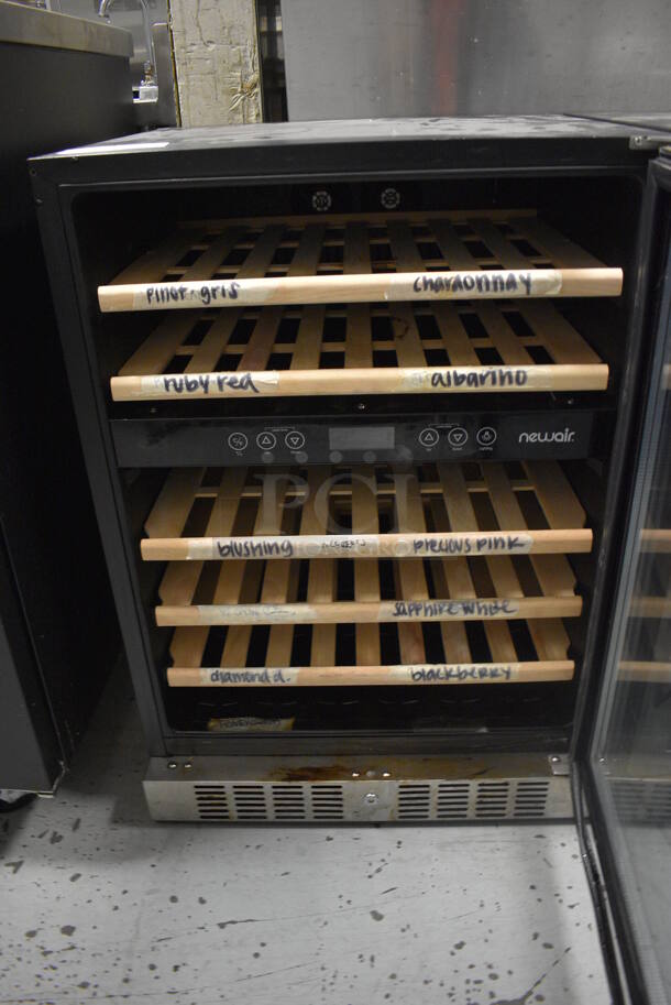 Newair AWR-460DB Metal Commercial Wine Chiller Merchandiser. 115 Volts, 1 Phase. 23.5x24x33. Item Was in Working Condition on Last Day of Business. (kitchen) - Image 3 of 4
