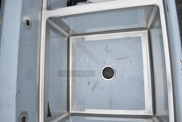 BRAND NEW SCRATCH AND DENT! Regency 600S32424218 Stainless Steel Commercial 3 Bay Sink w/ Dual Drain Board. Bays 24x24x14. No Legs. - Image 6 of 9