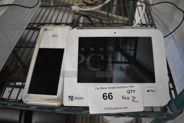 Clover Model C503 7" POS Monitor, Clover Tap To Pay Unit and Clover Model K400 Flex Cradle - Image 1 of 4