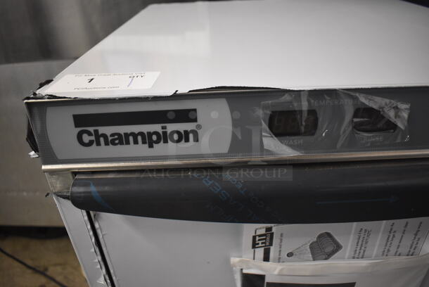 BRAND NEW SCRATCH AND DENT! 2021 Champion UH130B Stainless Steel Commercial High Temperature Hi Temp Undercounter Dishwasher. 120-208/230 Volts, 1 Phase. 24x25x34. Tested and Working! - Image 4 of 8