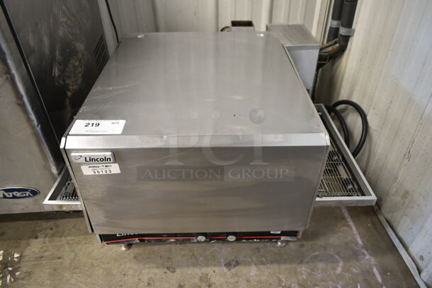 Lincoln Impinger Stainless Steel Commercial Countertop Electric Powered Conveyor Pizza Oven. 208-240 Volts, 1 Phase.  - Image 1 of 8