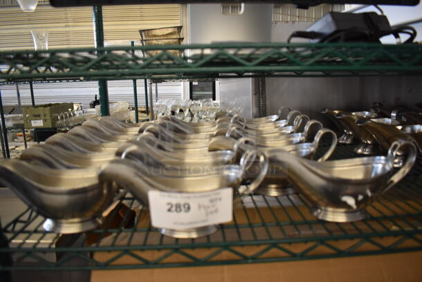 ALL ONE MONEY! Tier Lot of Metal Gravy Boats - Image 5 of 8