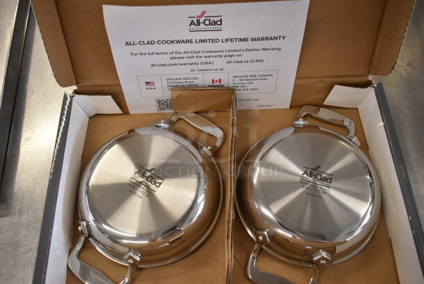 2 Boxes of 2 BRAND NEW! All-Clad Stainless Steel Pans w/ Handles. 2 Times Your Bid! - Image 4 of 5