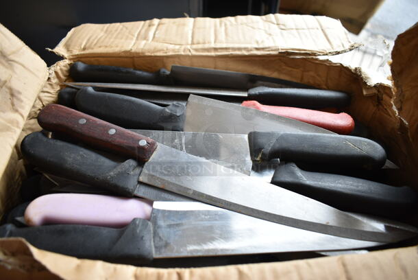 45 SHARPENED Stainless Steel Knives Including Chef Knives. 45 Times Your Bid!  - Image 4 of 9